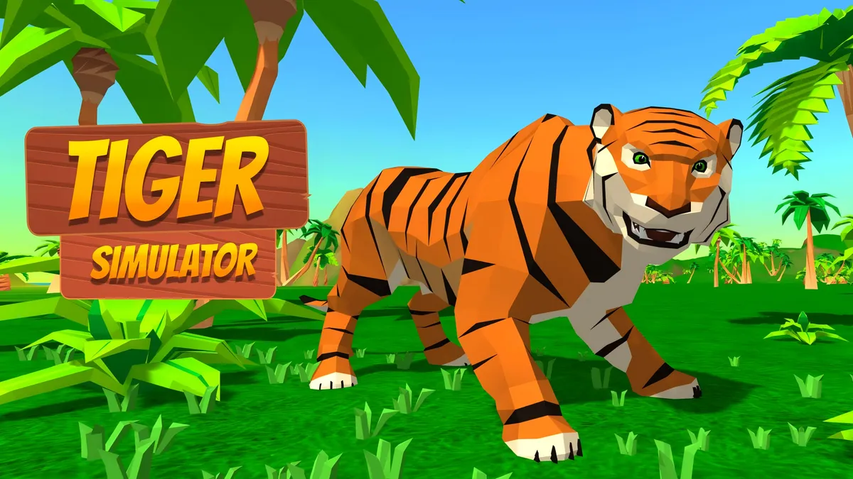 Tiger Simulator gameplay screenshot and banner